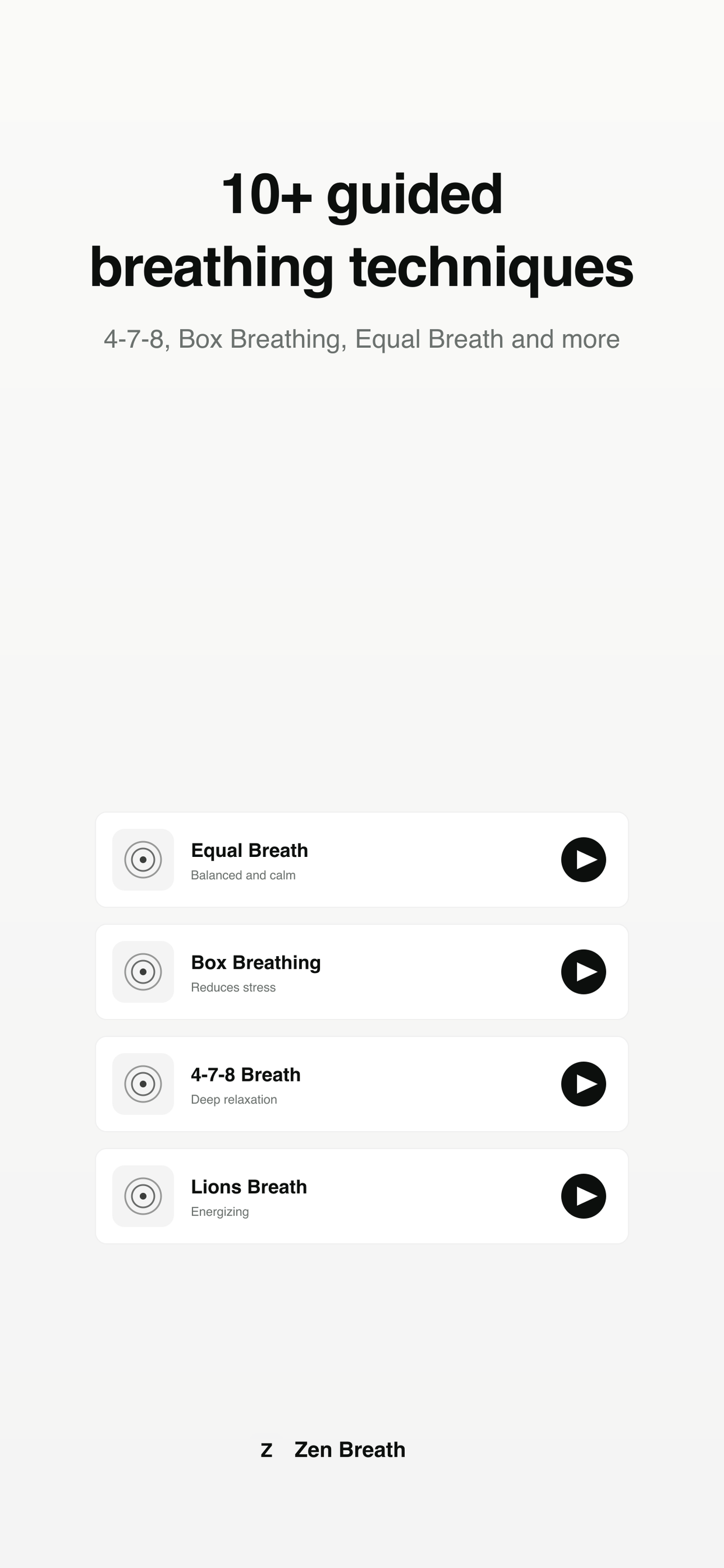 Zen Breath: Breathing & Calm