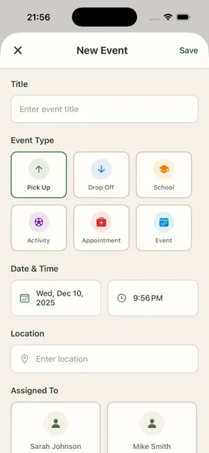 Pick Up: Co-Parent Calendar screenshot 1