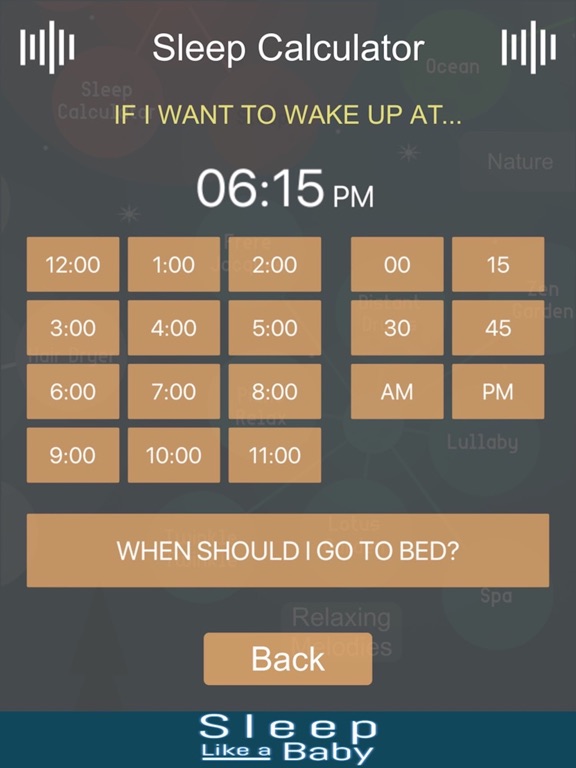 Sleep like a Baby: White Noise iPad screenshot 4 - Lifestyle app