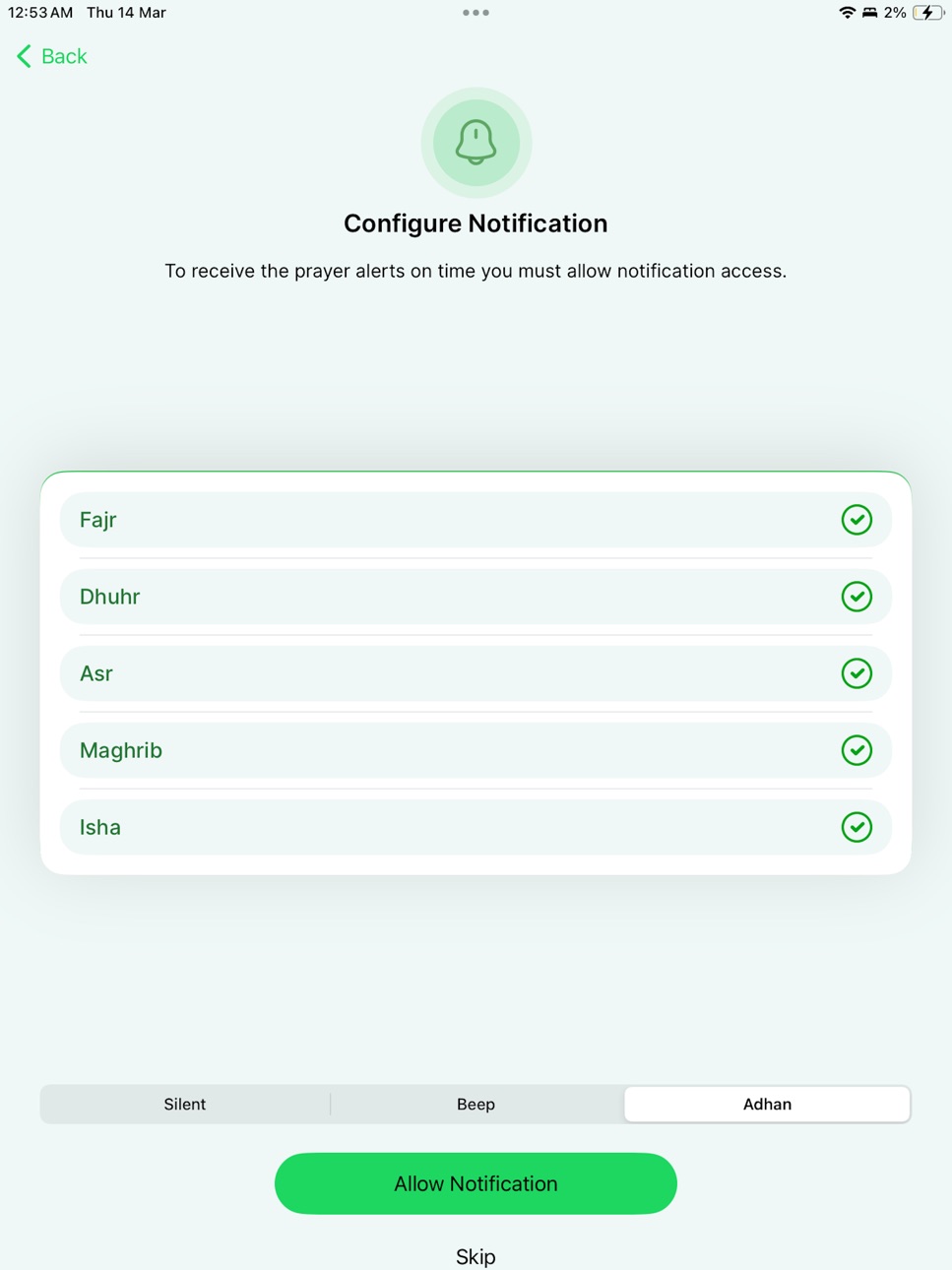 iPad screenshot