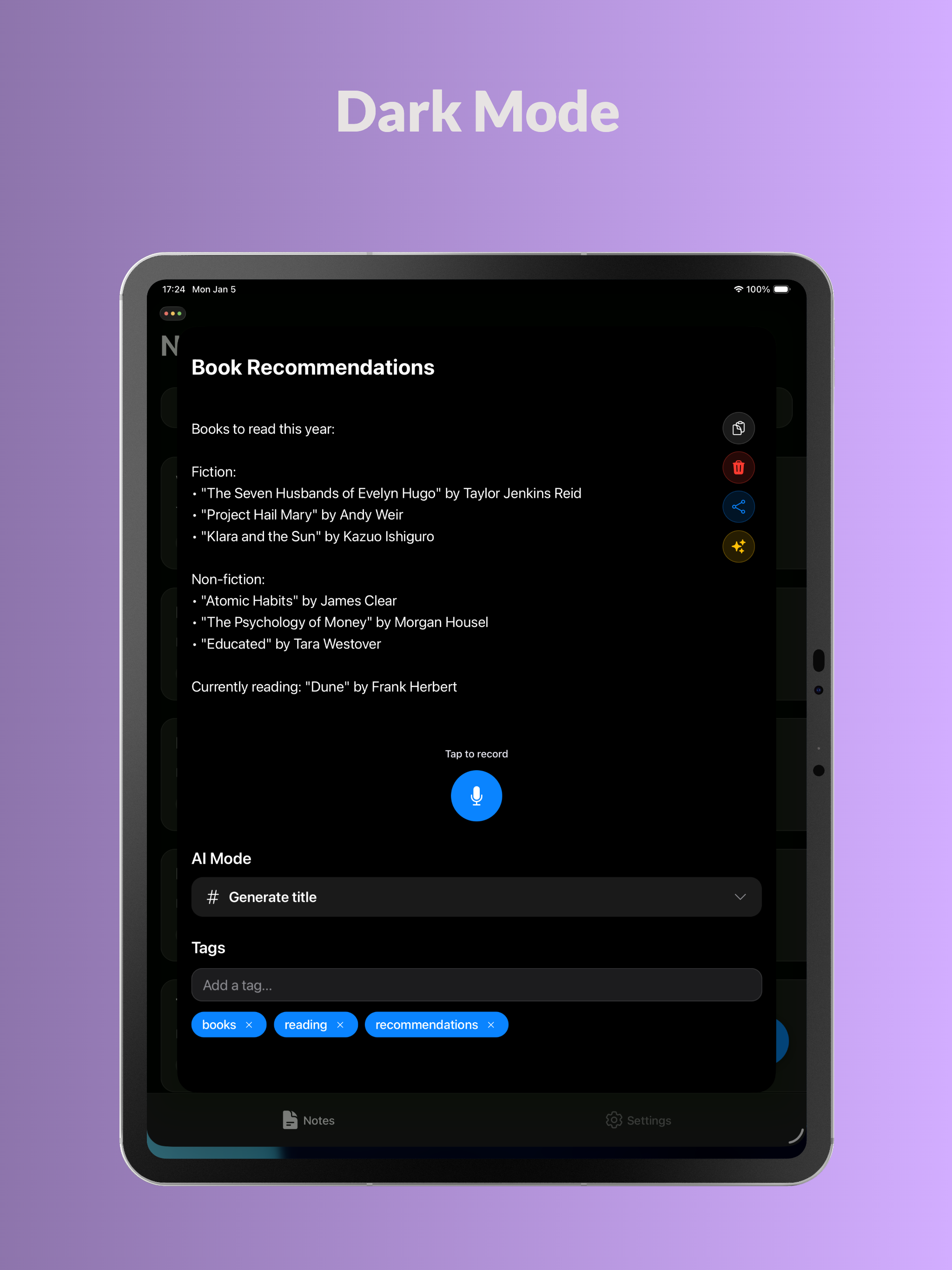 NotesPeak: offline AI notes