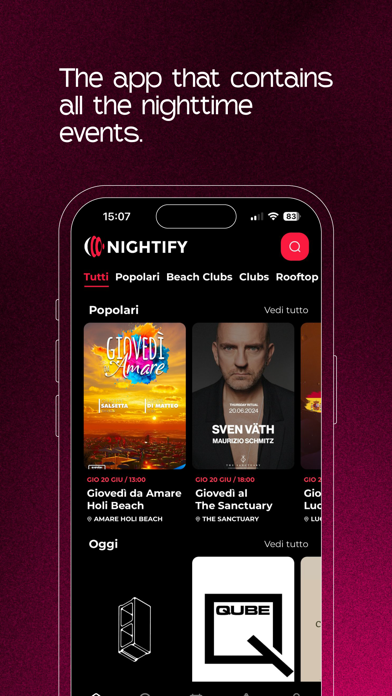 Nightify: events and tickets Screenshot