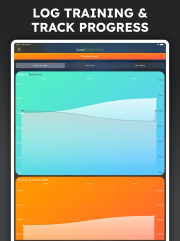 Gym Fitness & Workout Planner iPad screenshot