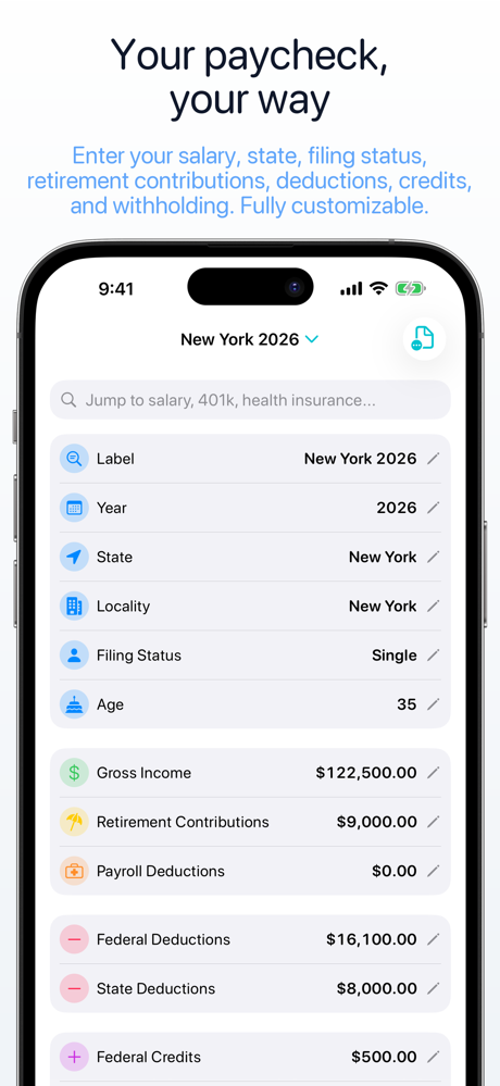 My Paycheck Calculator screenshot 3