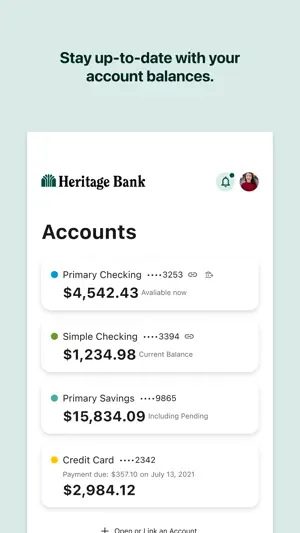 Heritage Bank Digital screenshot 2
