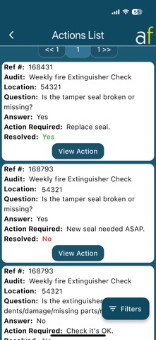 AuditForm Resolutions screenshot