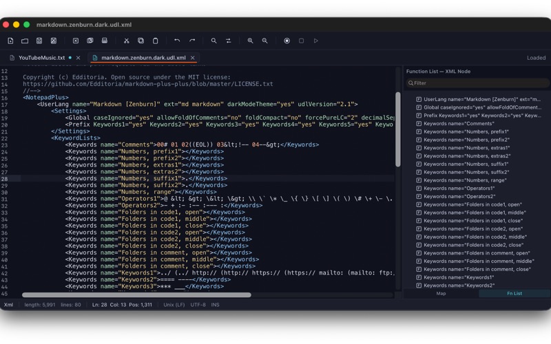TextPad++ screenshot