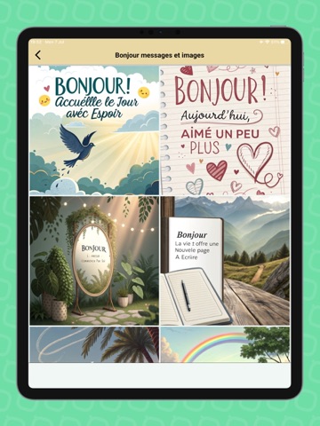 Bonjour Bonsoir Bonne nuit iPad screenshot