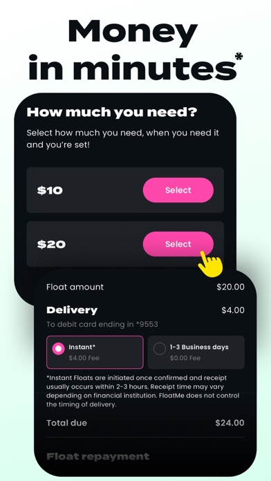 FloatMe: Instant Cash Advances Screenshot