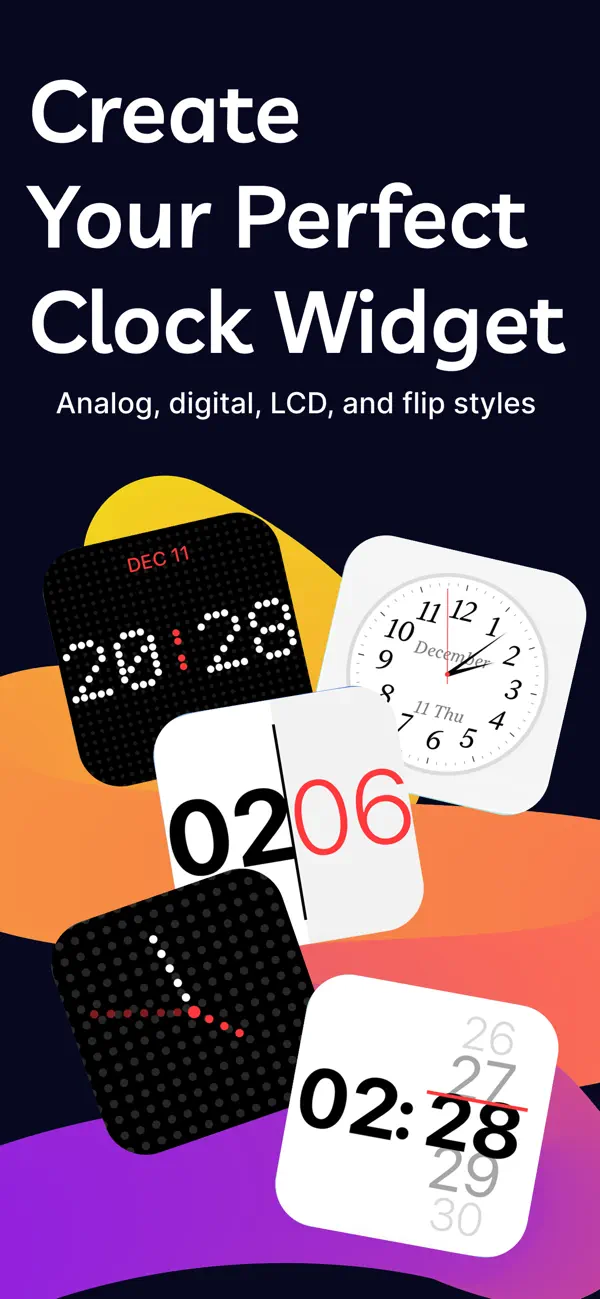 #1. Clock Widget Creator (iOS) Ved: Remi Herbiet