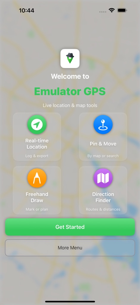Emulator GPS App: GPS Joystick - emulator-gps-joystick-home-screen