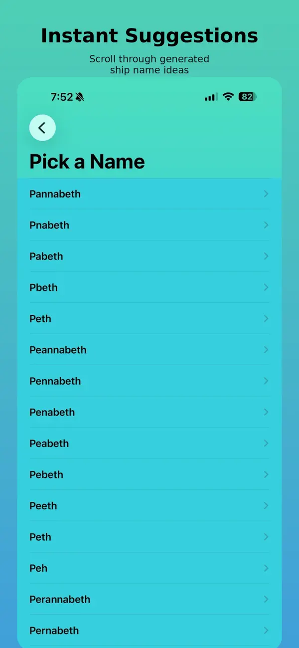 Screenshot #3 pour Ship Names