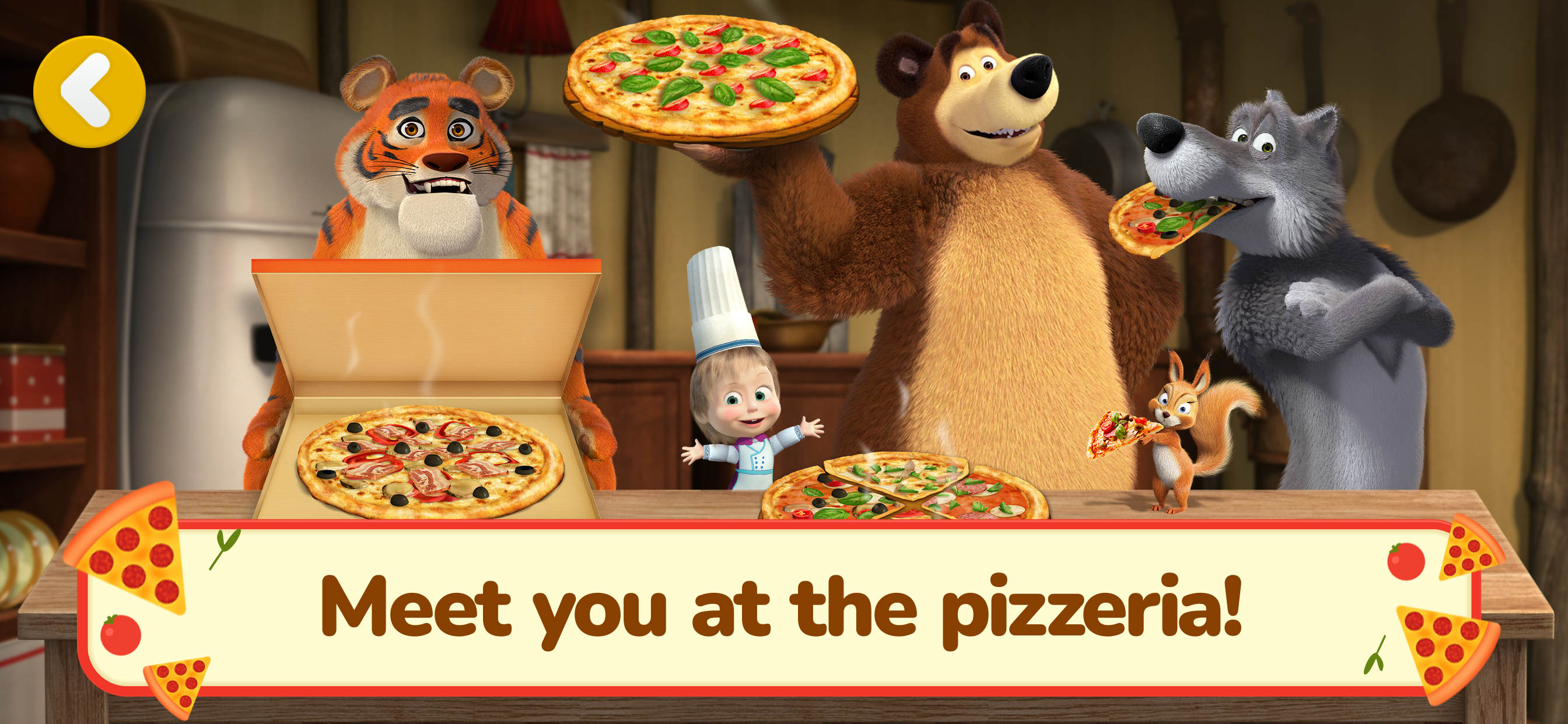 Masha and The Bear: Pizzeria!