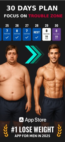 Home Workouts for Men at Home iPhone screenshot