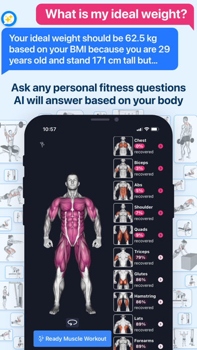 Fitness Planner Gym・Workout AI Screenshot