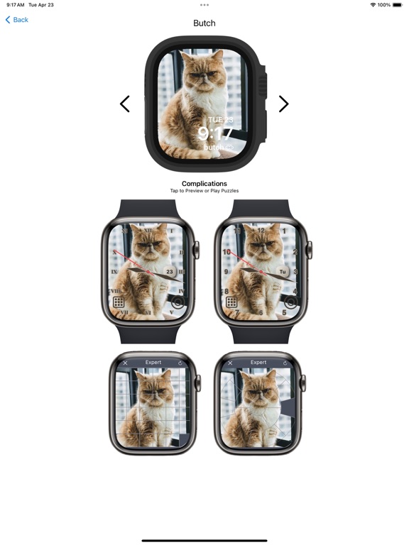 Cat Face Puzzles iPad screenshot 4 - Entertainment app