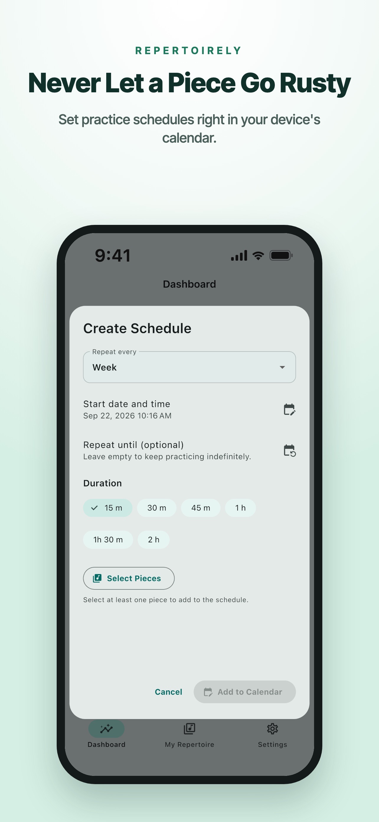 Screenshot 9 of Repertoirely