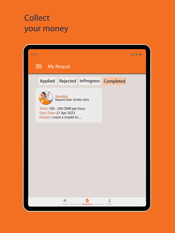 Zameeli Freelancers iPad screenshot 4 - Business app