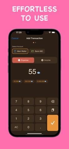 Kiki - Money Expense Tracker iPhone screenshot
