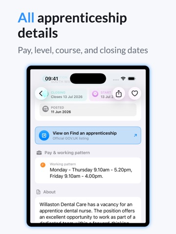 UK Apprenticeships iPad screenshot