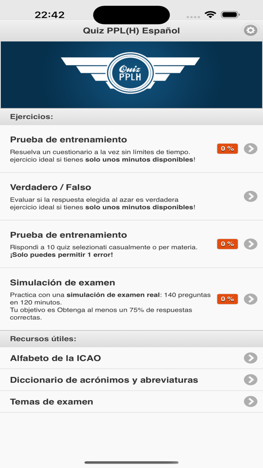 #1. Quiz PPL(H) Español (iOS) 由: mattia guatta