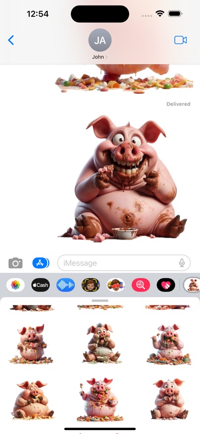 Eat Like a Pig Stickers