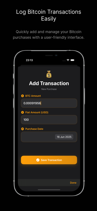 Bitcoin Stack Tracker Screenshot 6 of 7