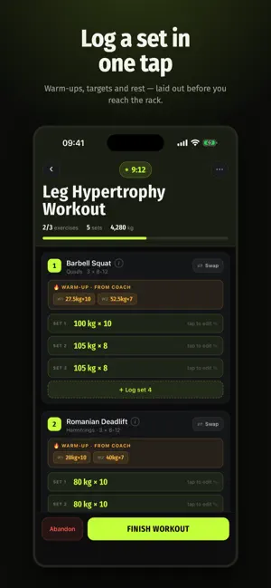 Trn.ai: Gym Workout Planner screenshot 2
