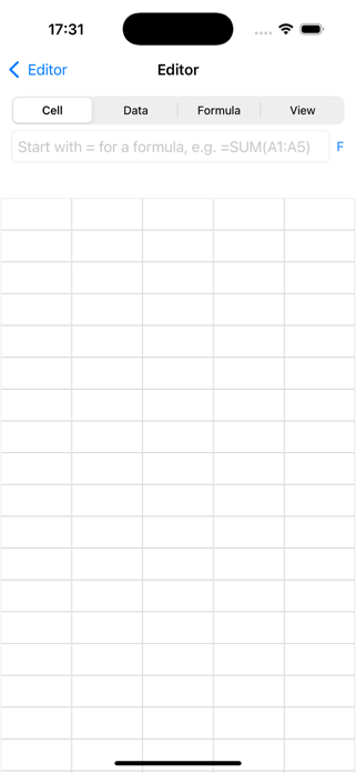 Spreadsheet -Table Edit Numera Screenshot 1 of 4