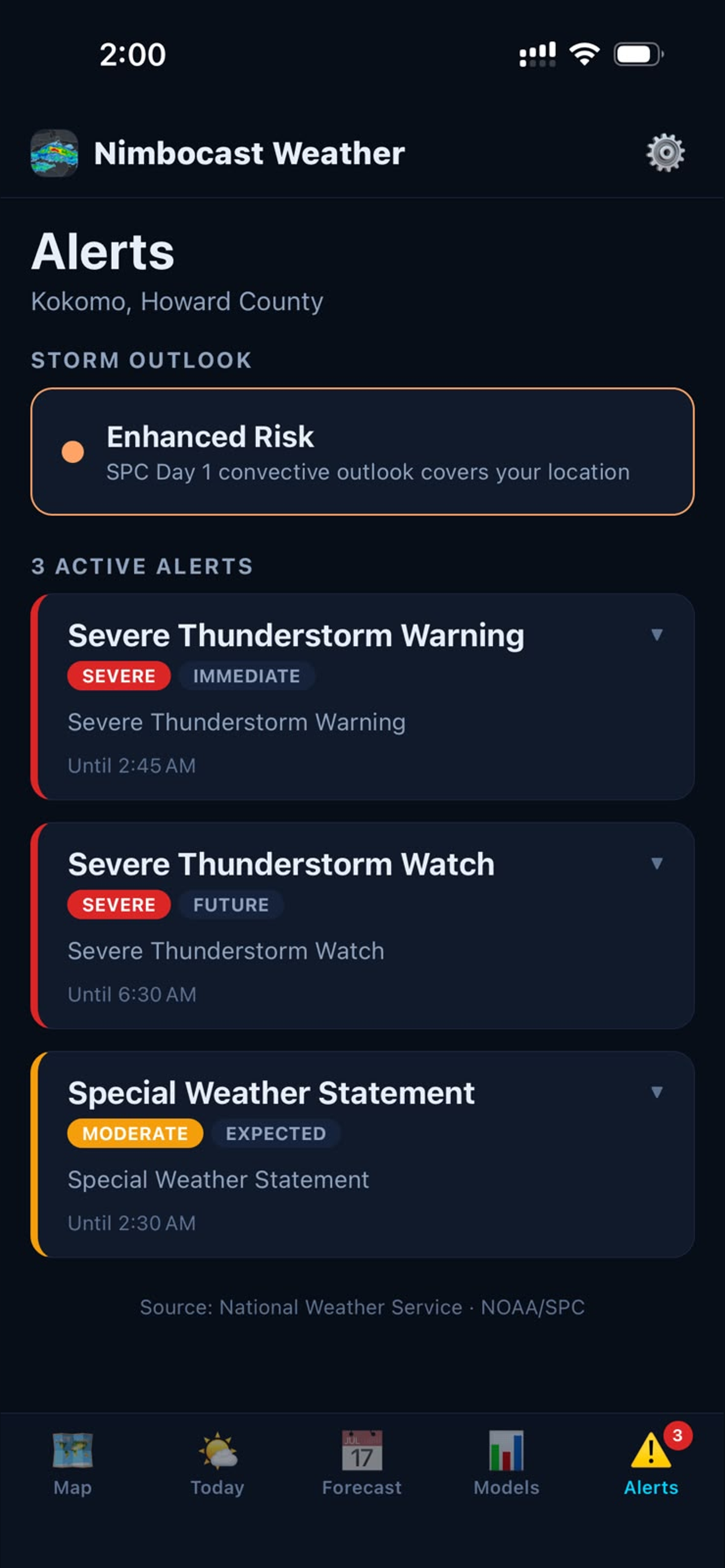 Nimbocast Weather radar screenshot 6