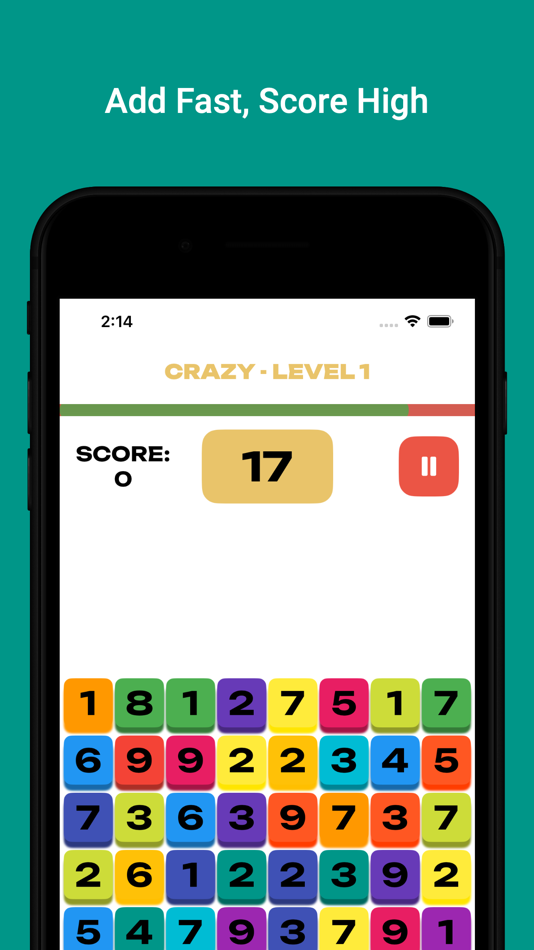 #3. Tap to Total - Crazy Math (iOS) Podle: Mobixoft LLC