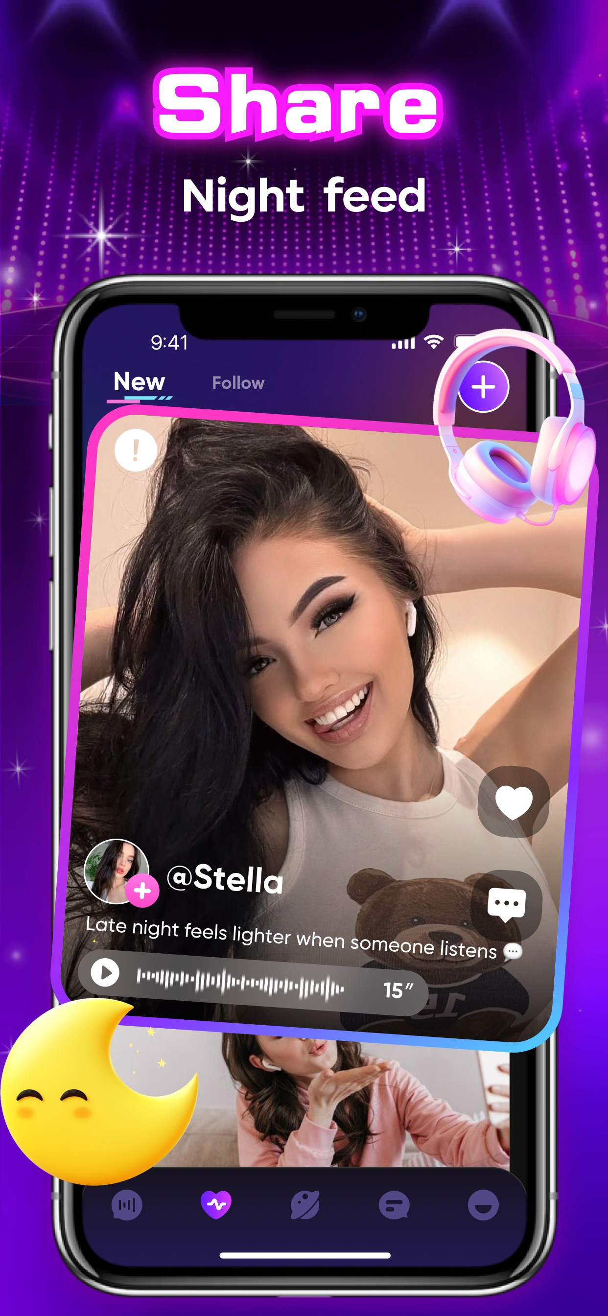 Vomi - Voice Chat, Share screenshot 3