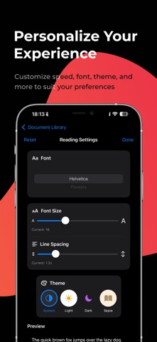 Read Aloud : Speech iPhone screenshot
