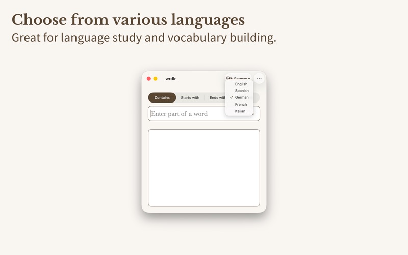 Screenshot #2 pour wrdlr Word Finder