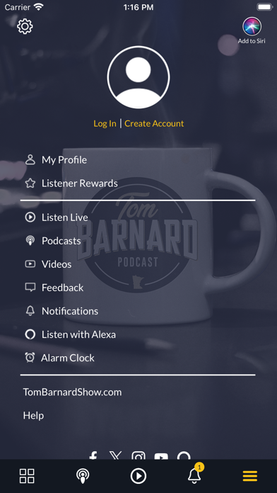 Tom Barnard Morning Show Screenshot