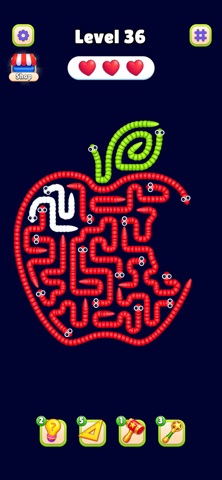 Worm Away: Jam Out Puzzle iPhone screenshot