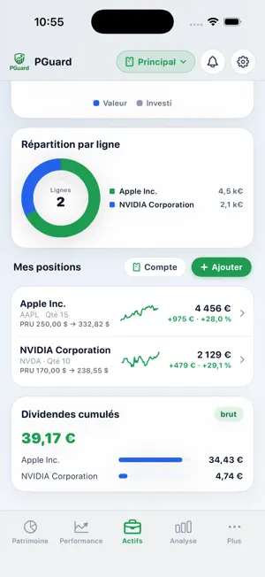 PGuard : Suivi de patrimoine screenshot 4