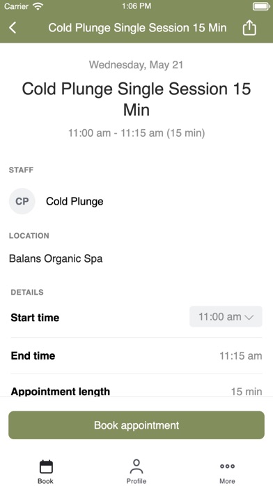 Screenshot 3 of Balans Organic Spa & Wellness App