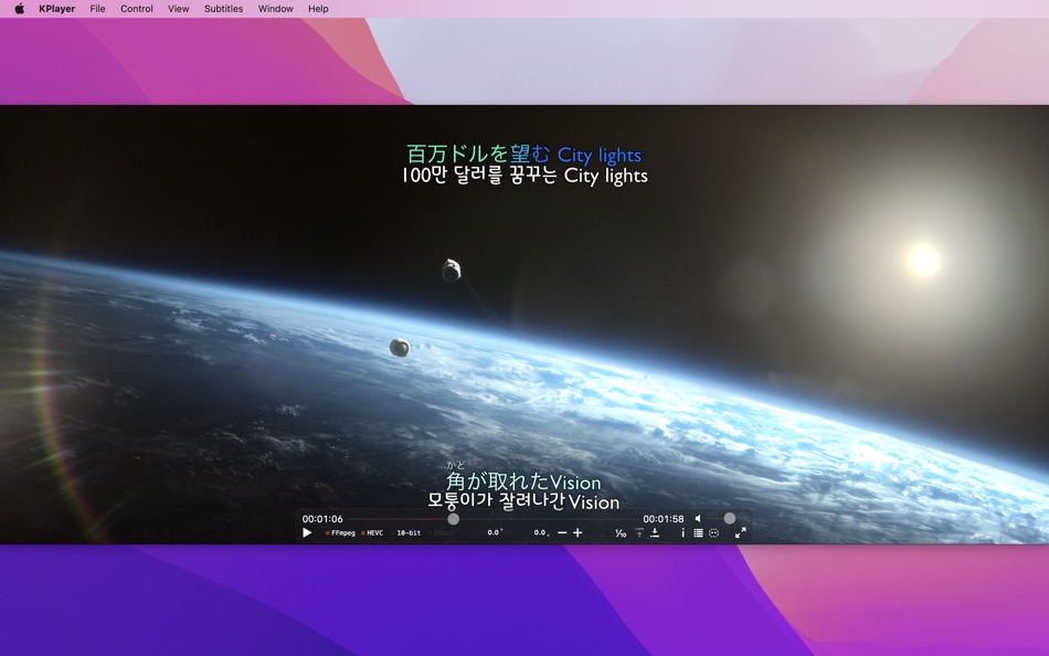 #1. KPlayer (macOS) 게시자: BoHoon Kim