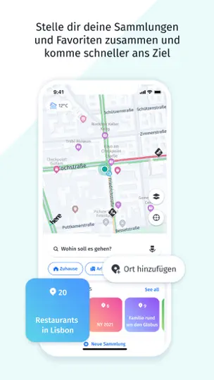 Screenshot von HERE WeGo Karten & Navigation auf dem iPhone 7