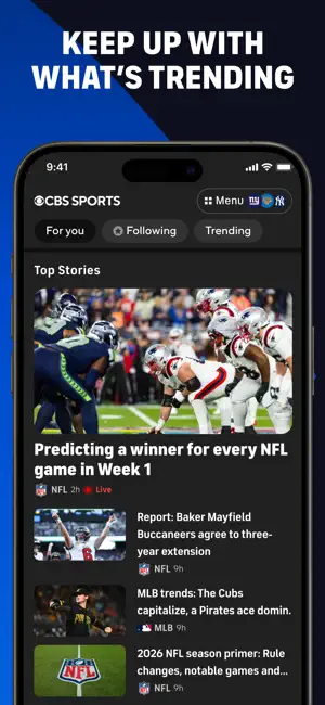 CBS Sports: Live Scores & News screenshot 6