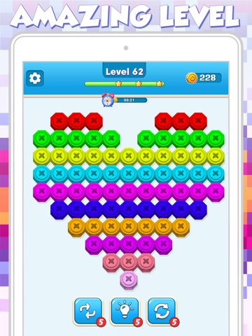 Nut and Bolt Sort Color Match iPad screenshot