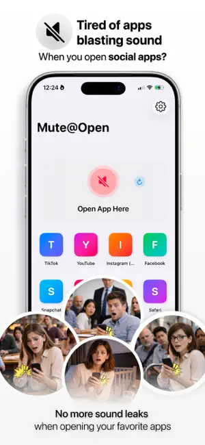 Mute@Open: Shhh Social Scroll screenshot 1