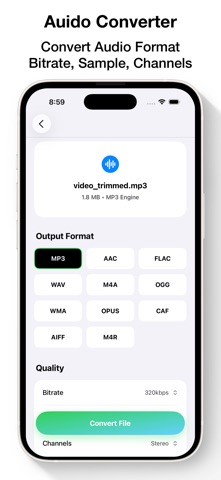 Audio Editor - MP3 Cutter App Screenshot 2 of 5