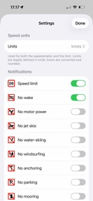 Finnish Marine Speed Limits screenshot