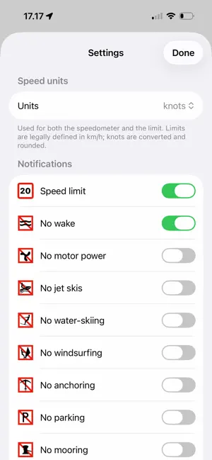 Finnish Marine Speed Limits screenshot 3