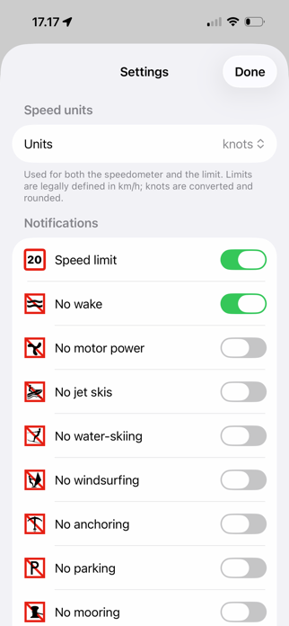 Finnish Marine Speed Limits Screenshot 3 of 5