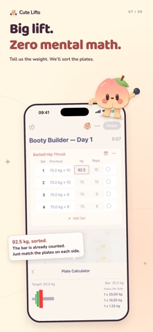 Cute Lifts: Workout Tracker Screenshot 7 of 9