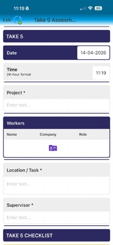 WDC eForms Screenshot 1 of 3