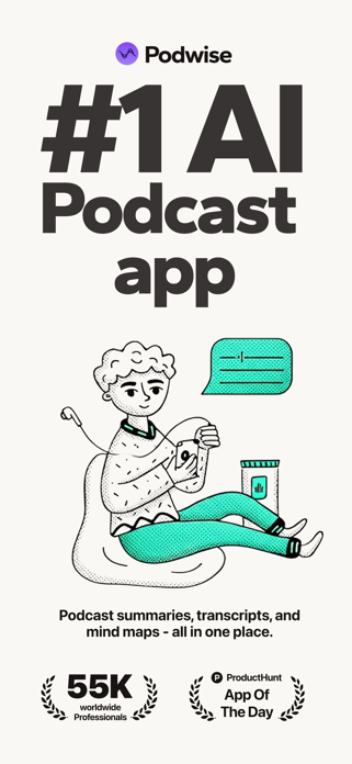 Podwise: Podcasts, Notes, AI Screenshot 1 of 8
